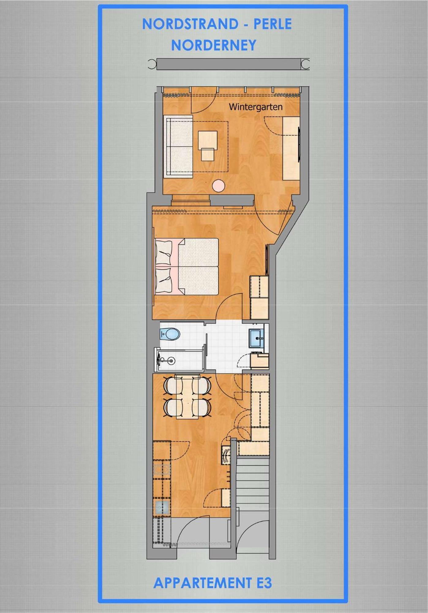 Nordstrandperle Ap E3 Norderney Exterior foto